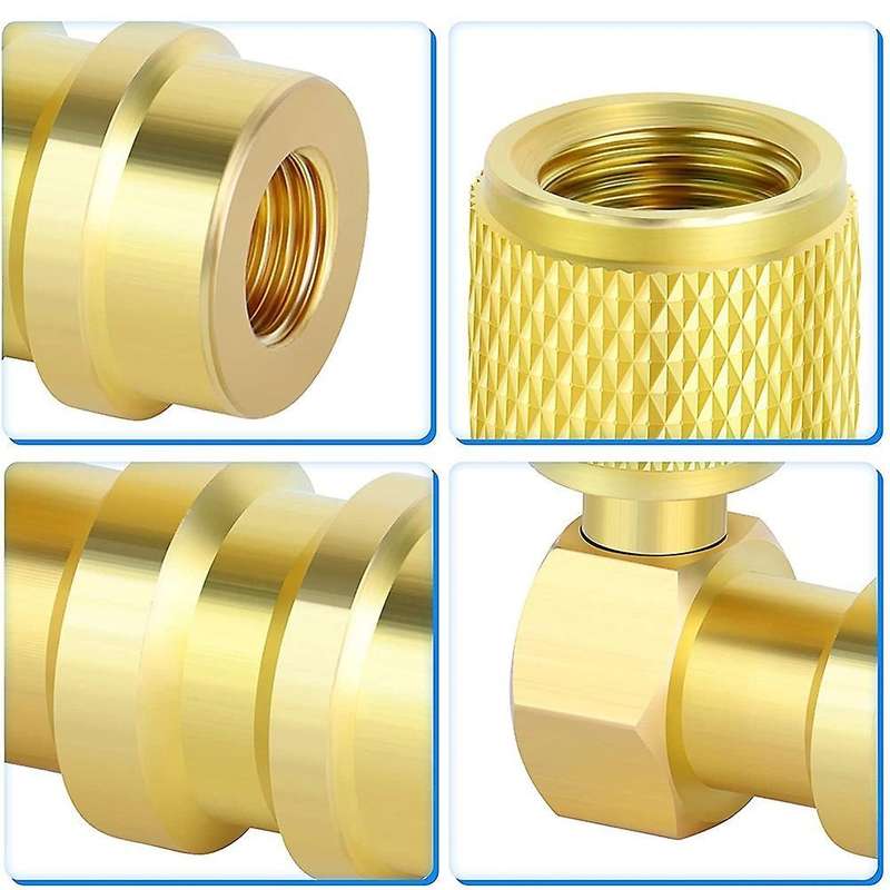 1pc 90 Degree R12 to R134a High Side Ac Fitting Port Conversion