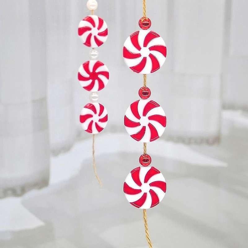 60pcs Christmas Candy Christmas Tree Hanging Ornaments for Party 25mm
