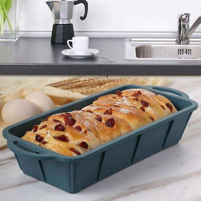 Silicone Rectangle Non Stick Bread Loaf Cake Mold Bakeware Baking Pan