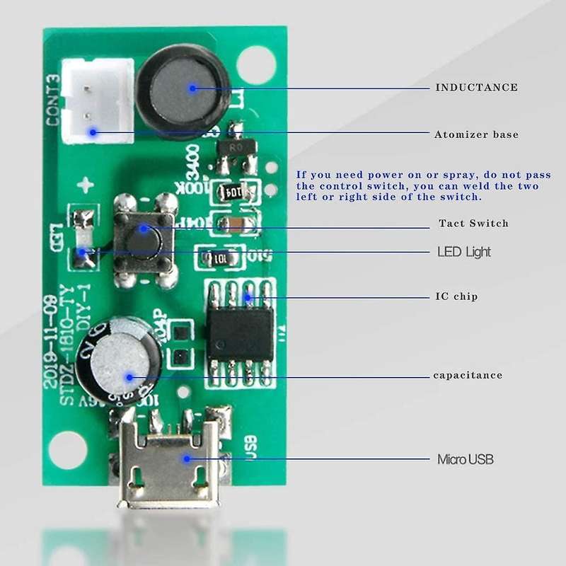 3pcs Atomization Plate with Usb Humidifier Module with Timing Switch