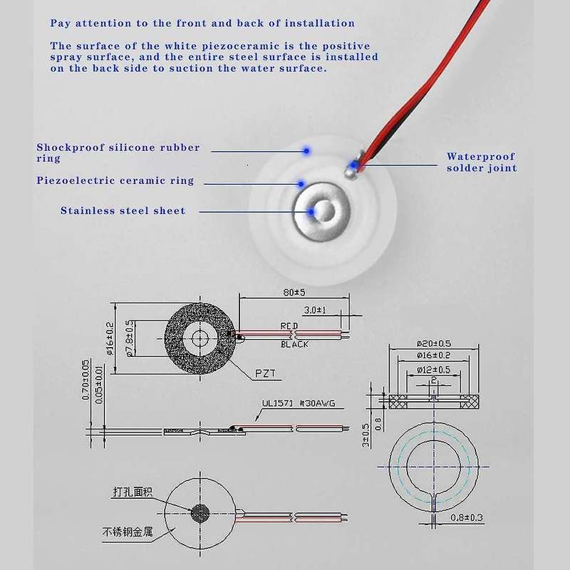 3pcs Atomization Plate with Usb Humidifier Module with Timing Switch