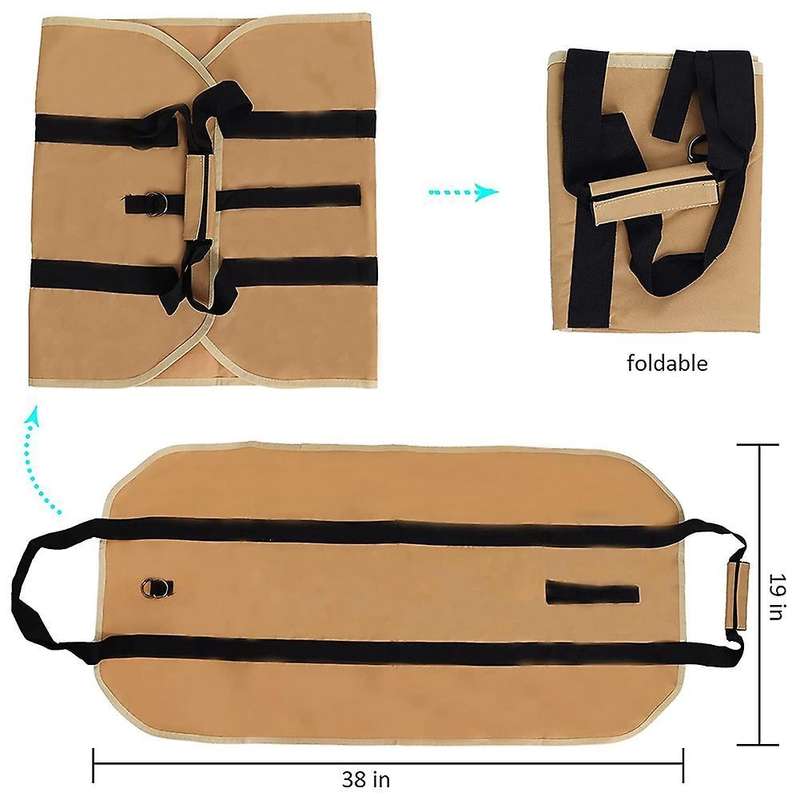 Firewood Log Carrier Bag Durable Tote with Handles for Camping Gifts
