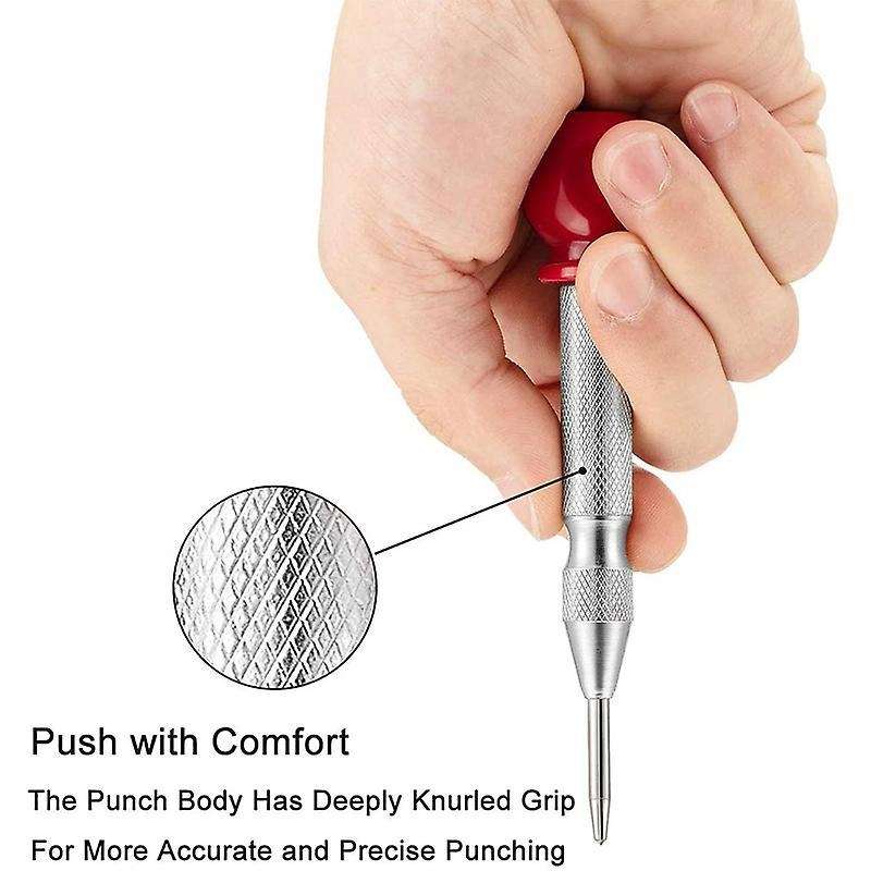 7 Pcs 1/4 Inch Metric Thread Tap with Automatic Center Punch