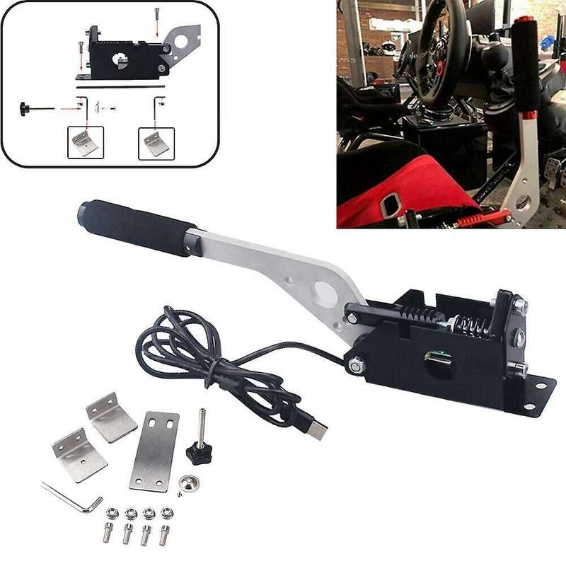 Sim Usb Handbrake for Racing Games G25/27/29 T500 Hb-02-bk Silver