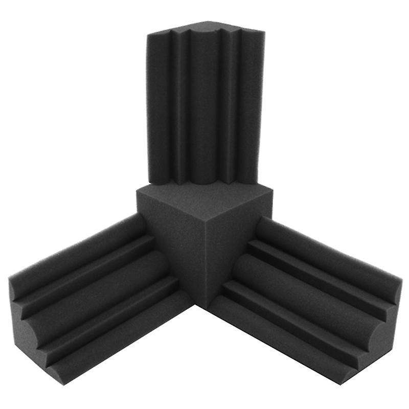 Square Sound Insulation Foam+3pcs Bass Trap Wall Foam Flame Retardant