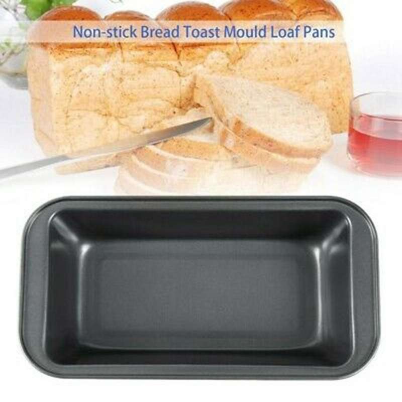 2pcs Bread Pans for Baking Nonstick Carbon Steel Loaf Pan Toast Mold