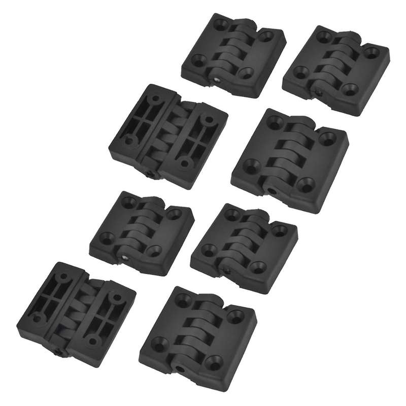 8 Pieces Hinges for Cabinet Doors, Made Of Plastic, 40 X 40 Mm