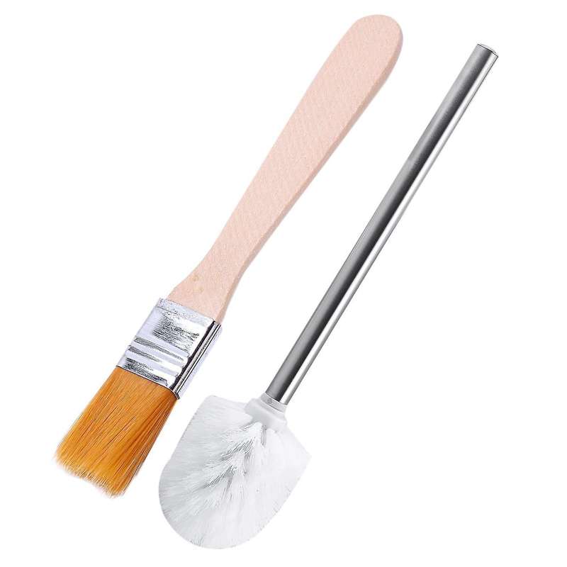Replacement Toilet Brush, Stainless Steel, White, 8*35cm