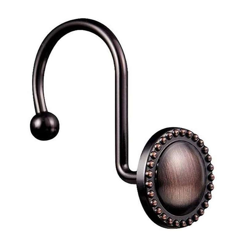 Shower Curtain Hooks Oil Rubbed Bronze,shower Curtain Rings,16 Pcs