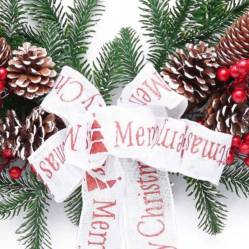 Christmas Garland Rattan Pe Red Fruit Wall Hanging Upside Down