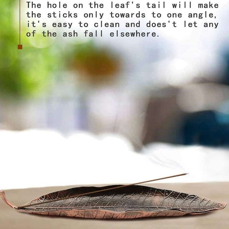 Incense Holder Set - Leaf and Snail for Sticks Ash Catcher