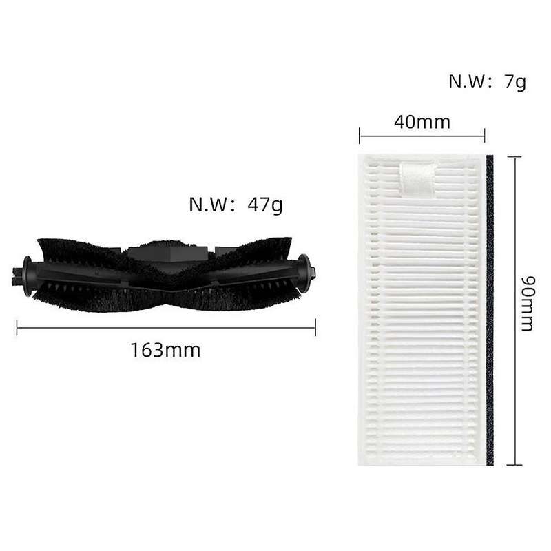Roller Brush Main Brush Hepa Filter for Thamtu G11 Robot Vacuum Parts