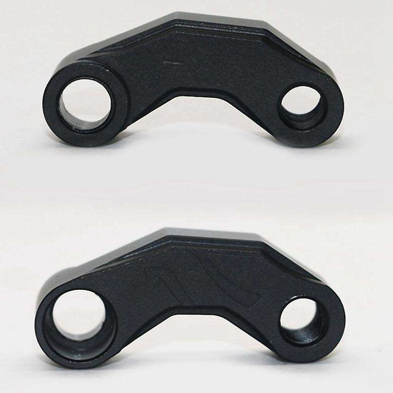 Pair Motorcycle Mirror Extender Risers Universal Adapter M10 Black