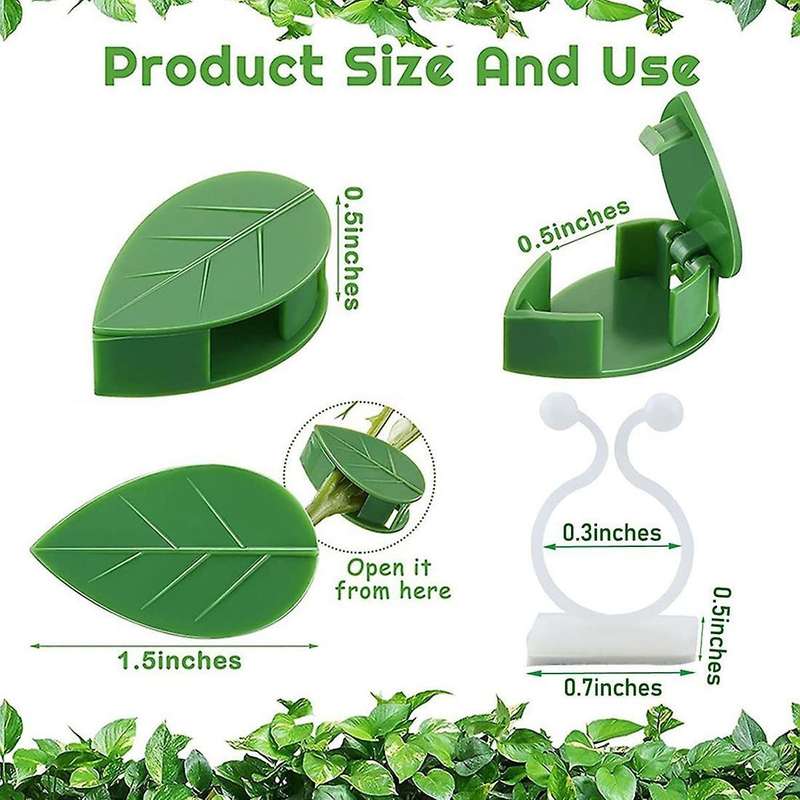 100pcs Plant Climbing Wall Fixture Clip, for Plant Vines Traction