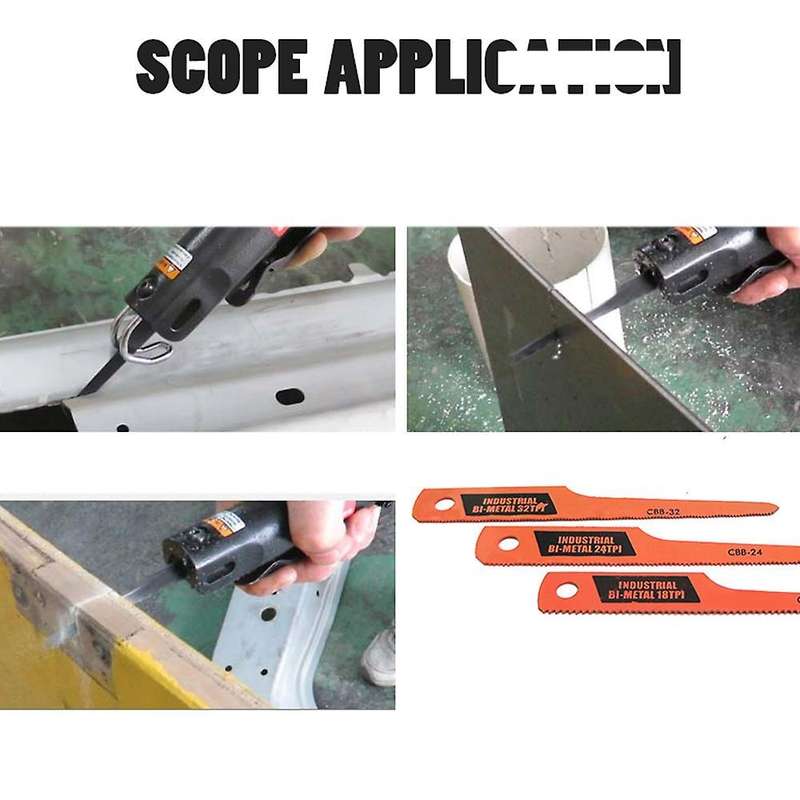 10pcs 32t Reciprocating Saw Blades for Pneumatic File Saw Tool