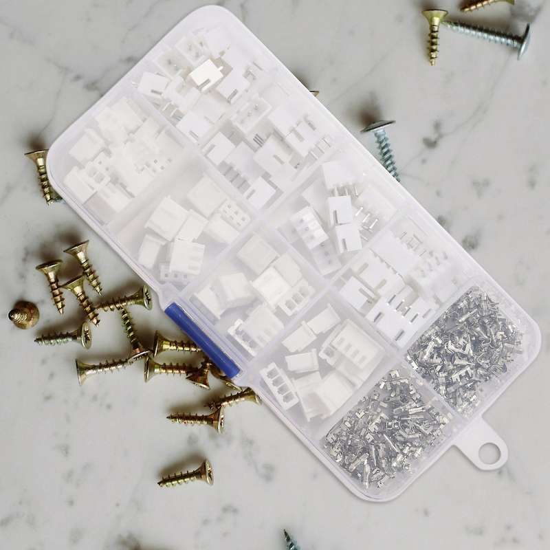 250pcs Xh2.54mm 2pin 3pin 4pin Terminal Housing Header Wire Connector