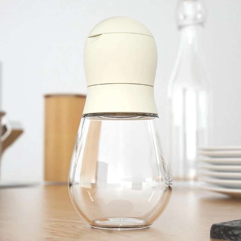 Glass Salt and Pepper Grinders Kitchen Gadgets Spice Bottles-red