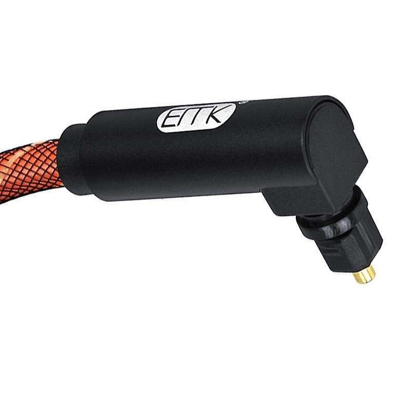Emk 90 Degree Optical Cable 5.1 Digital Sound Spdif Fiber Toslink 1m