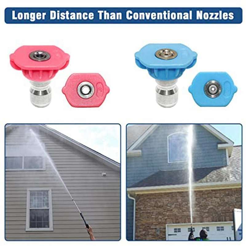 Pressure Washer Spray Nozzle Tips 1/4 Inch Quick Connection 4000 Psi