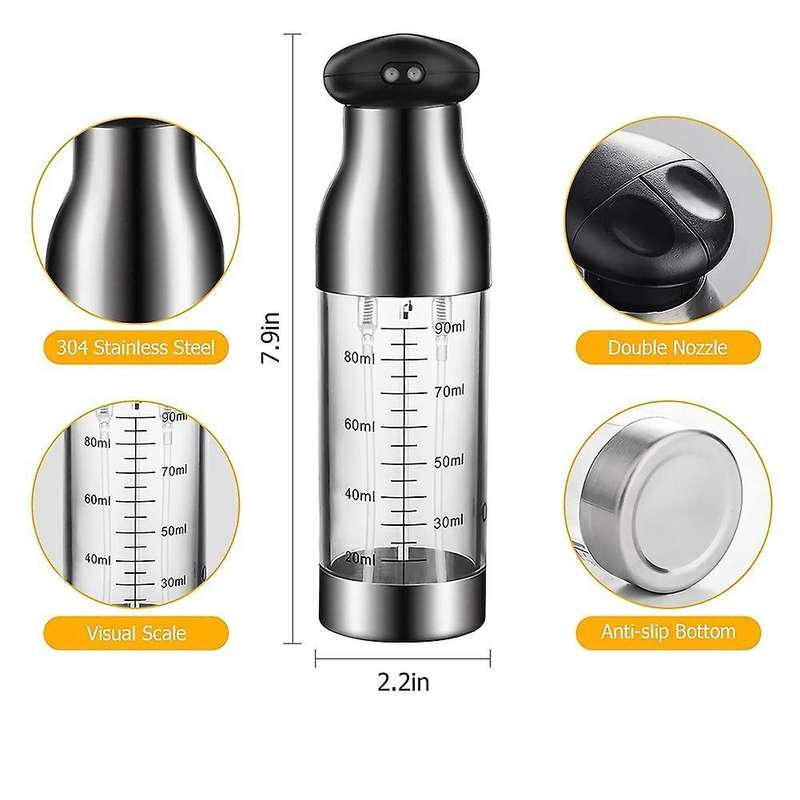 2-in-1 Double Nozzle Oil Sprayer Multipurpose Cooking Oil Sprayer
