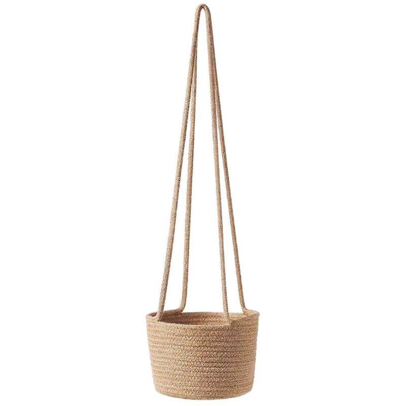 Hanging Rope Planter Baskets with Long Hanging Rope, Hand Woven