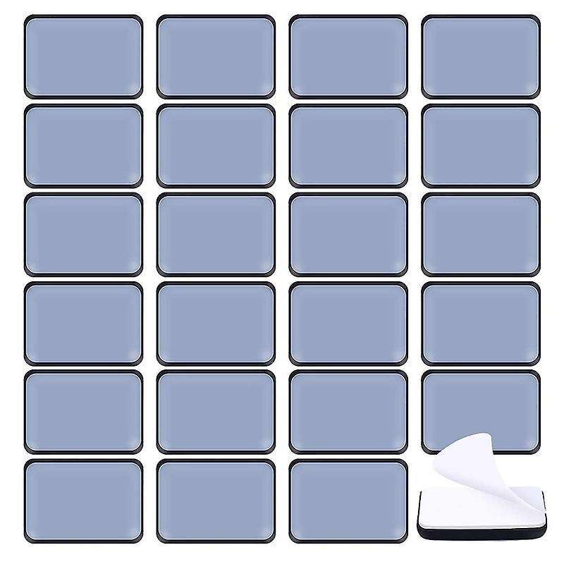 24x Furniture Sliders and Gliders for Carpet Moving Furniture 25x35mm