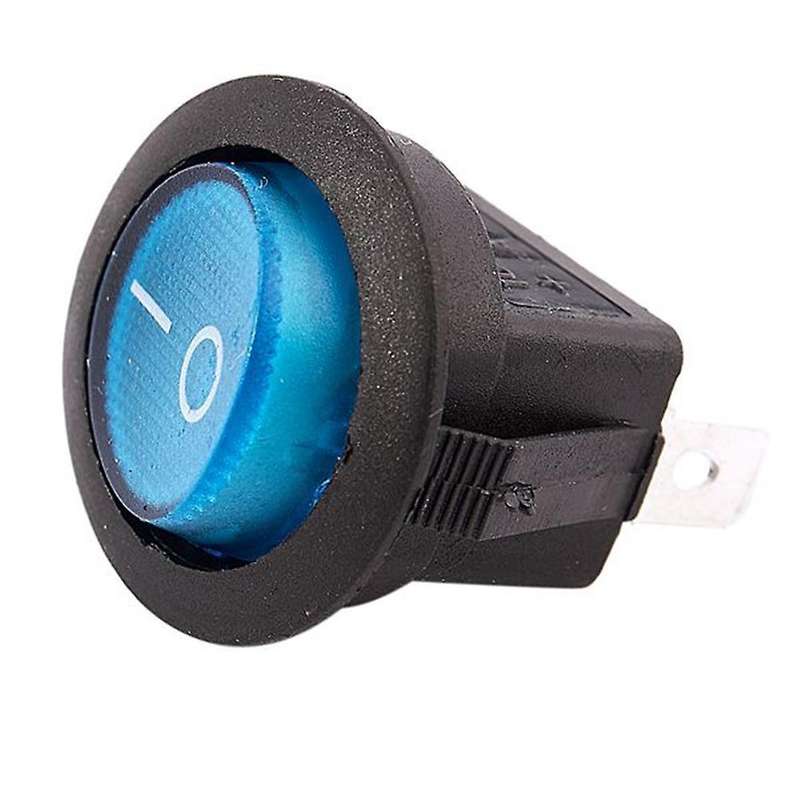 20 Pcs Four Colors 12v 3pins Led Rocker Toggle Spst Switch Dot Light
