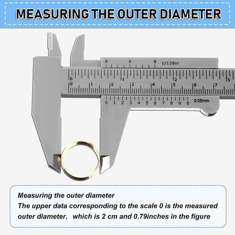 10pcs 150mm Plastic Caliper Sliding Gauge for Student Office 5 Colors