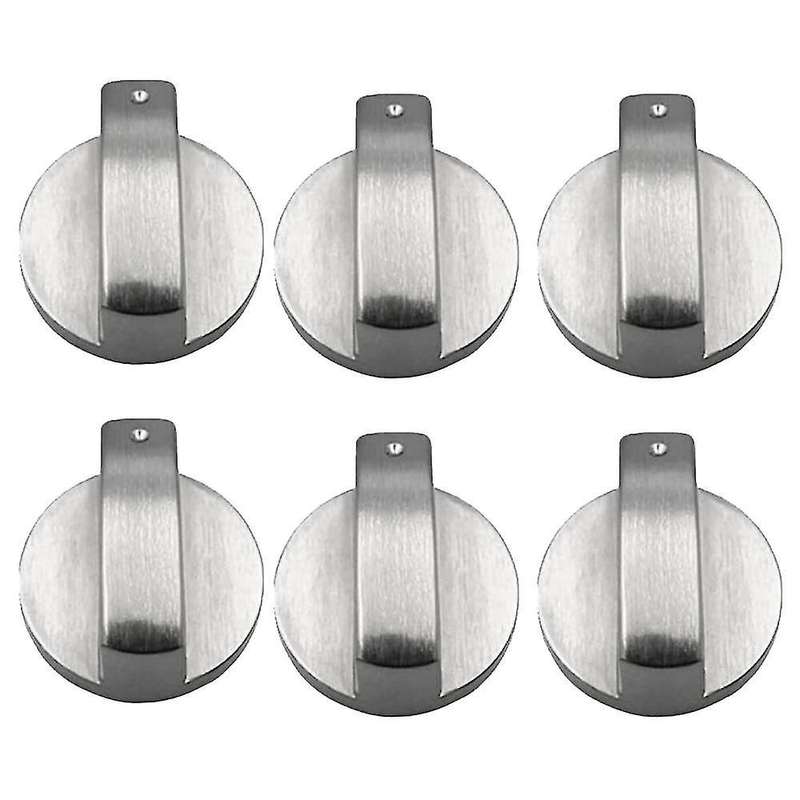 6pcs 6mm Gas Stove Knobs Replacement Knobs for Kitchen Gas Oven Knobs