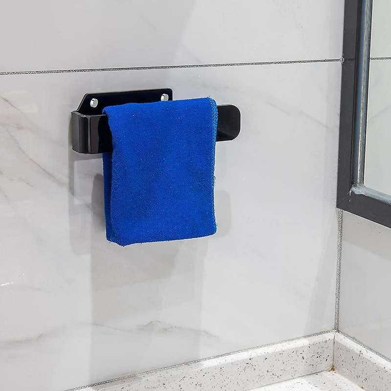 Modern Hand Towel Bar Towel Hanger, Black
