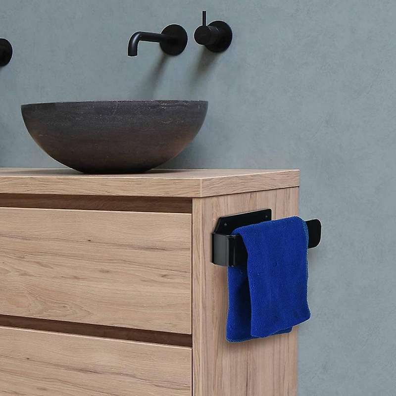 Modern Hand Towel Bar Towel Hanger, Black