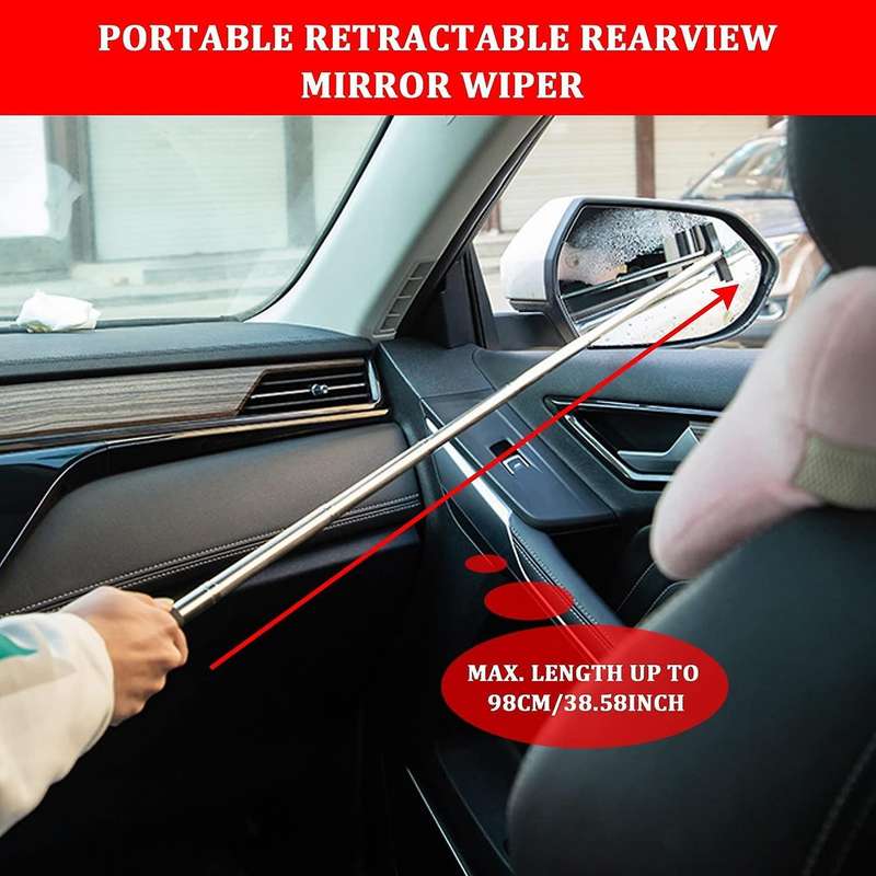 Car Retractable Rearview Mirror Wiper Adjustable Car Rearview Door