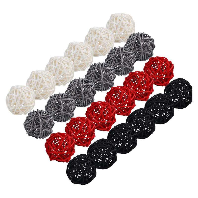 2 Inch Rattan Balls Decorative for Home Decor Diy Filler Ornament