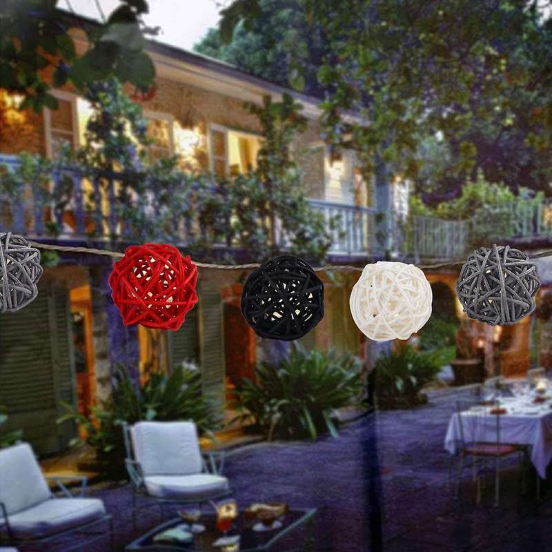 2 Inch Rattan Balls Decorative for Home Decor Diy Filler Ornament