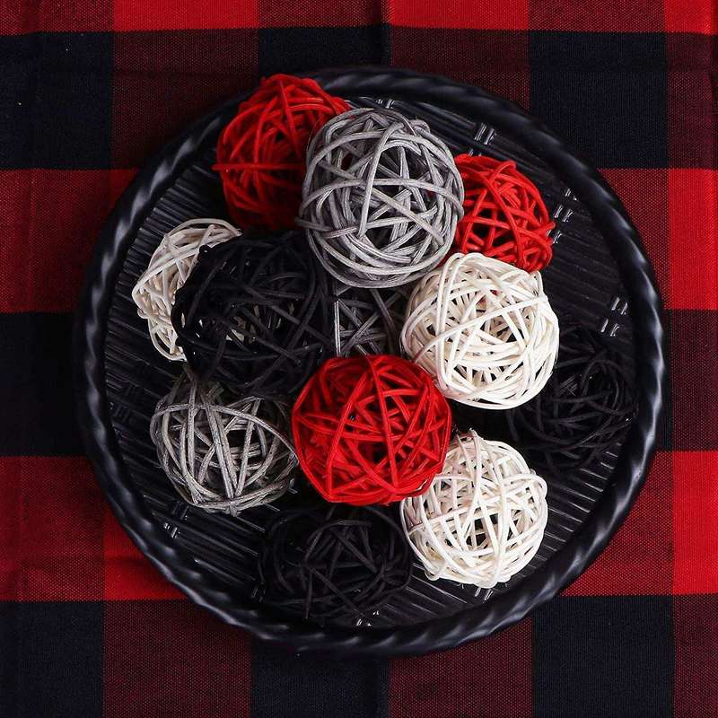2 Inch Rattan Balls Decorative for Home Decor Diy Filler Ornament