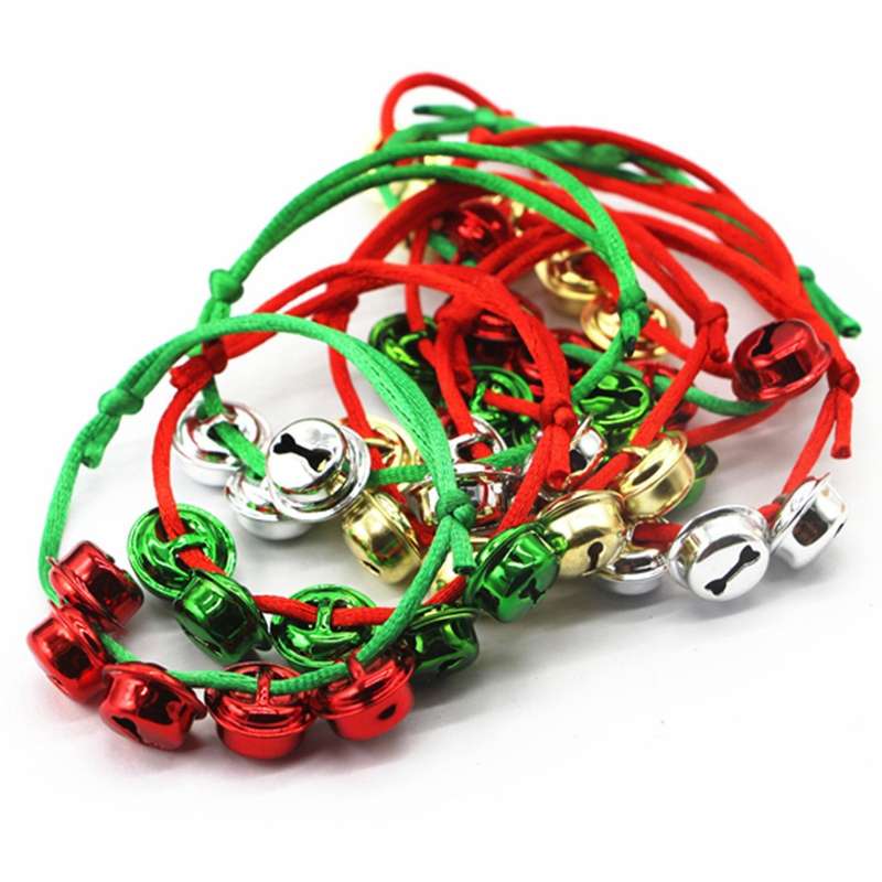 25pcs Christmas Bell Bracelets,new Year Holiday Party Home Decoration