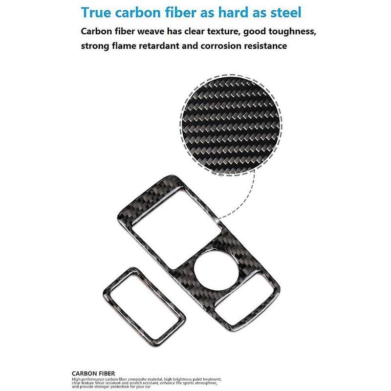 Real Carbon Fiber for Mercedes Benz C E Class 2010-2013 Car Window