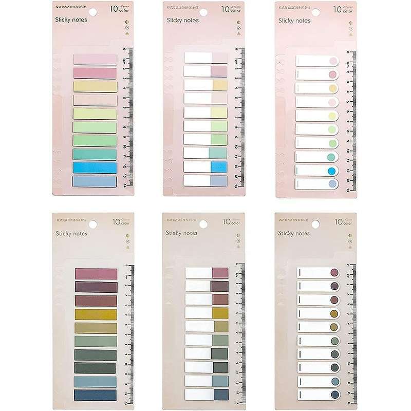 Writable and Repositionable File Tabs Flags with Ruler