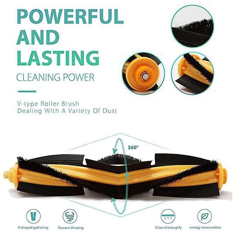 2pcs for Ecovacs Sweeping Robot Ozmo N8 T5 T8 N5 T9 Dj65 Main Brush