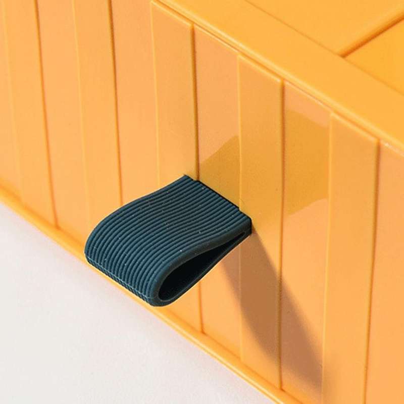 Desktop Storage Box Morandi Color Drawer Cosmetic Box(orange)