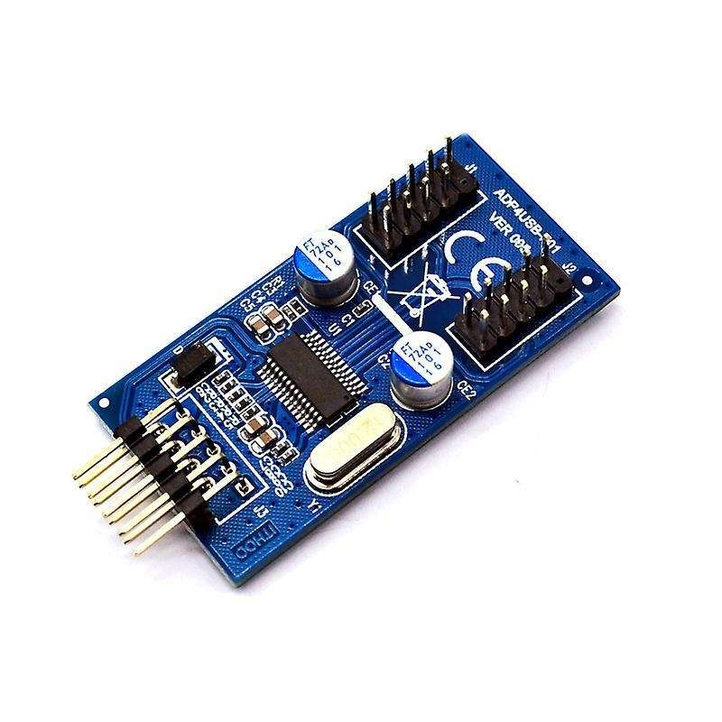 Motherboard 9pin Usb Header to 2 Male Adapter Card Usb2.0 9pin