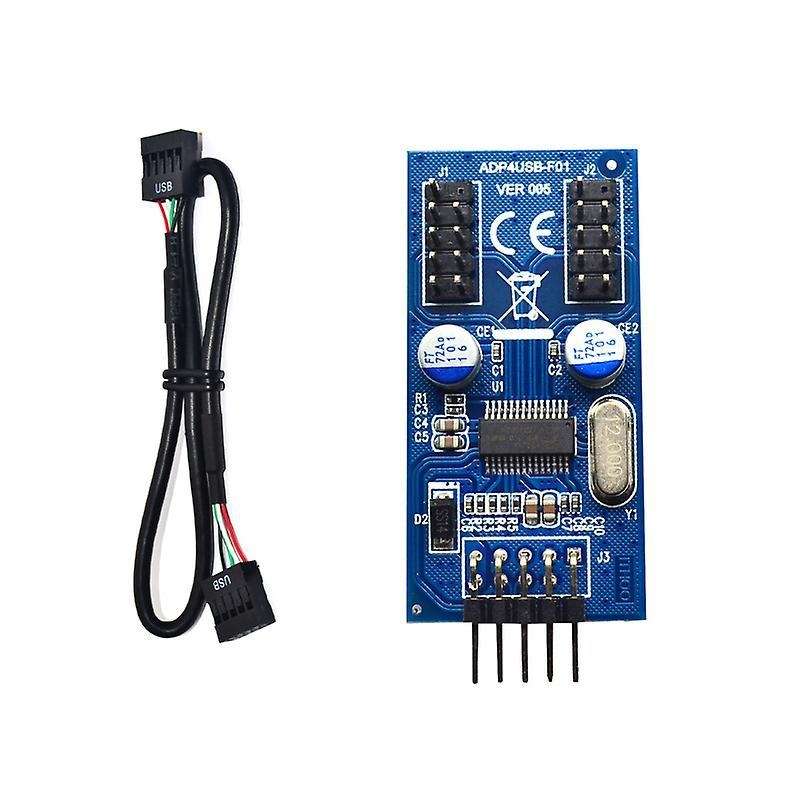 Motherboard 9pin Usb Header to 2 Male Adapter Card Usb2.0 9pin