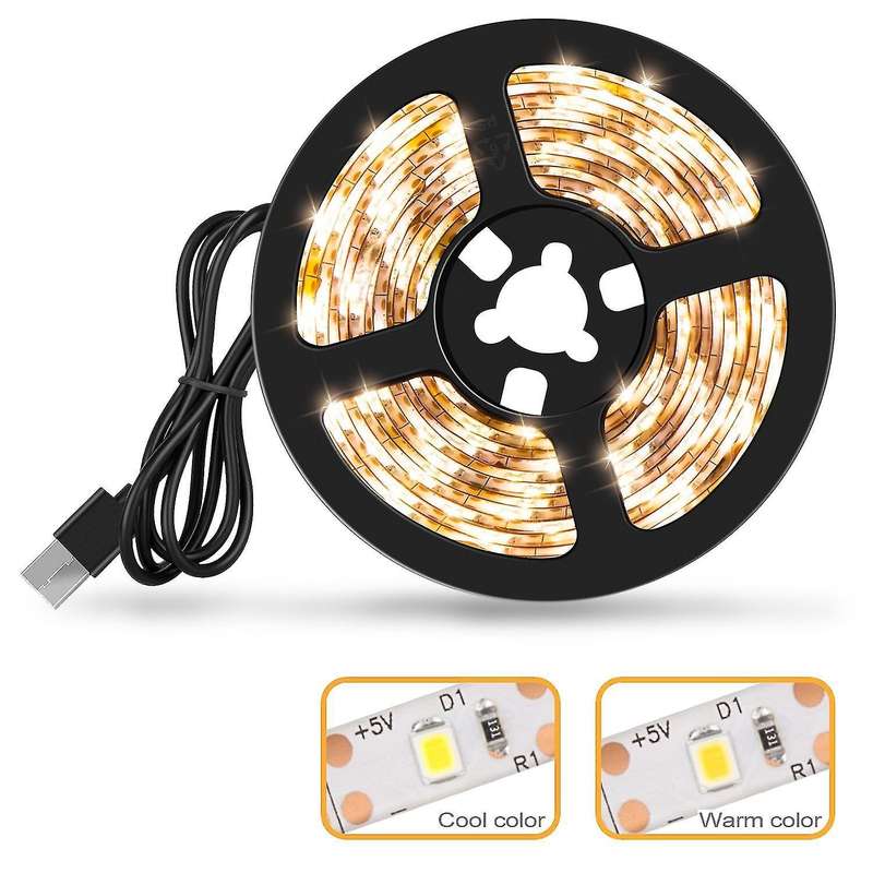 Waterproof Led Strip 5v Usb Tv Led Light Tape 3meter Warm White