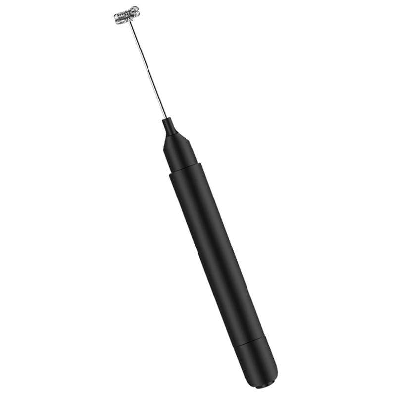 Electric Milk Frother with 2 Pcs Double-spring Whisk, Battery-powered