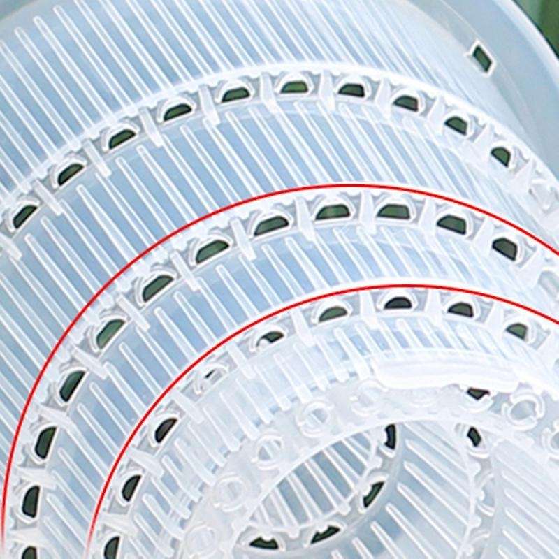12 Cm Clear Plastic Orchid Pots with Holes Air Pruning Function