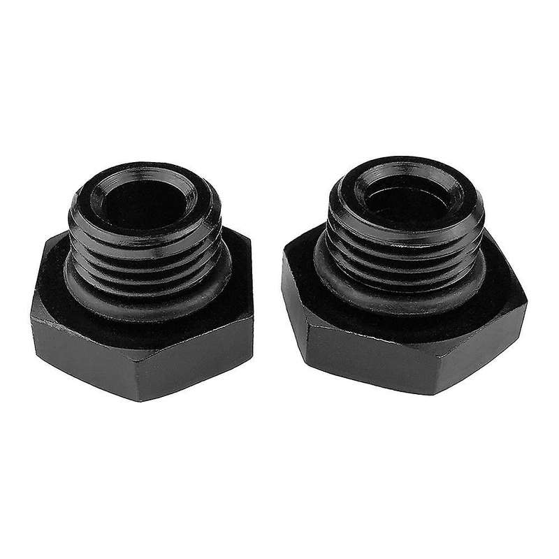 2pcs An6 Thread Plug Fuel Filter Adapter Block Off Cap Male Adapter