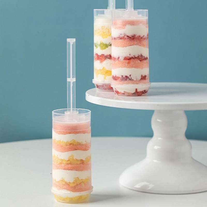 Pushable Cake Holders Diy Push Cake Pops Mold Cylinder Shaped 10pcs