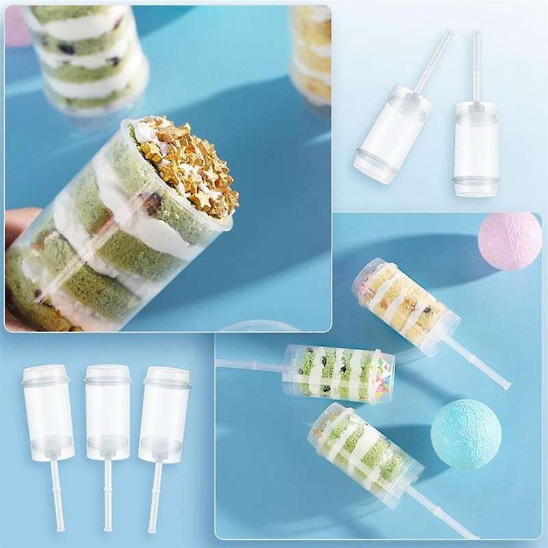 Pushable Cake Holders Diy Push Cake Pops Mold Cylinder Shaped 10pcs
