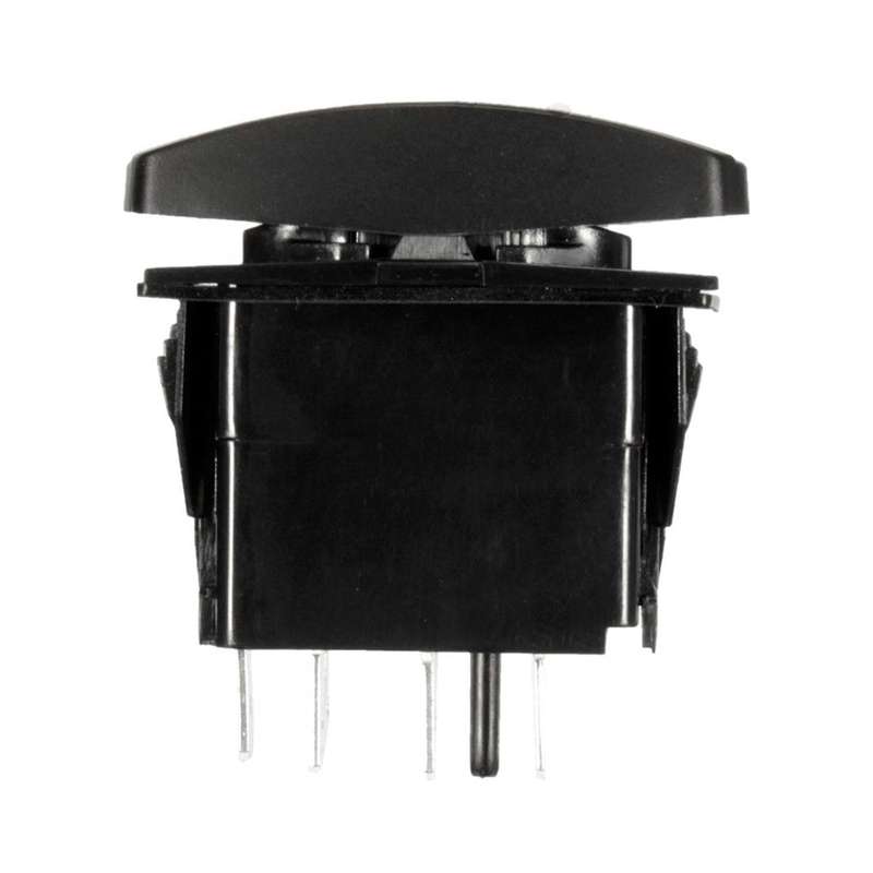 7 Pin Momentary Rocker Switch 12v On-off-on Led Light Red