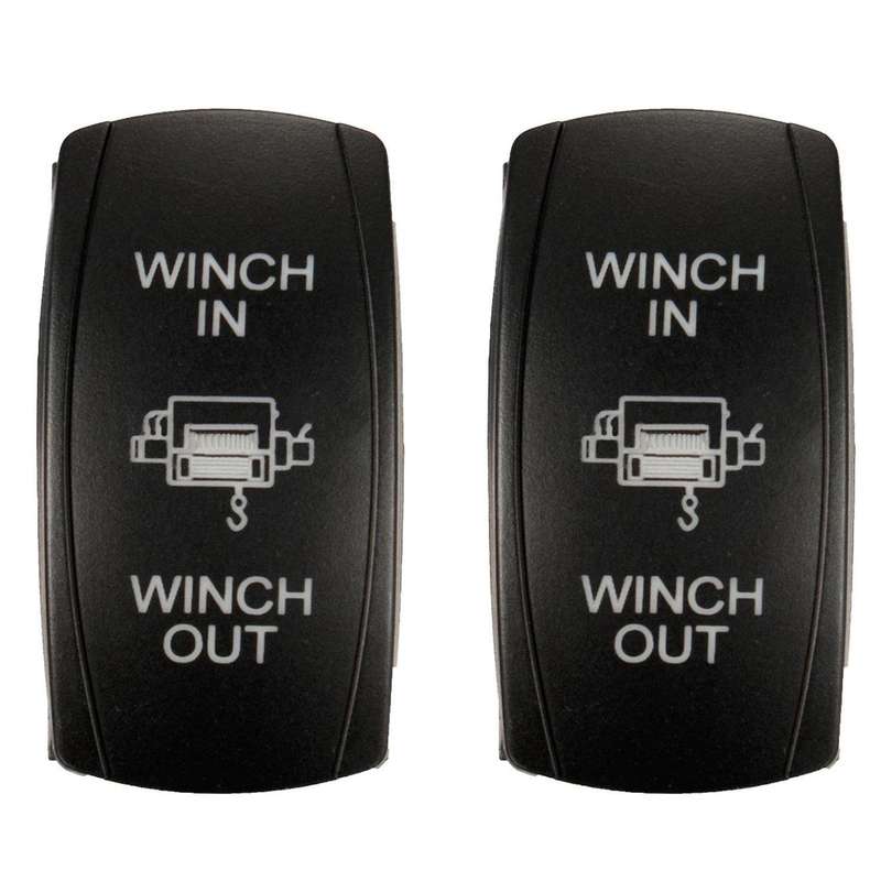 7 Pin Momentary Rocker Switch 12v On-off-on Led Light Red